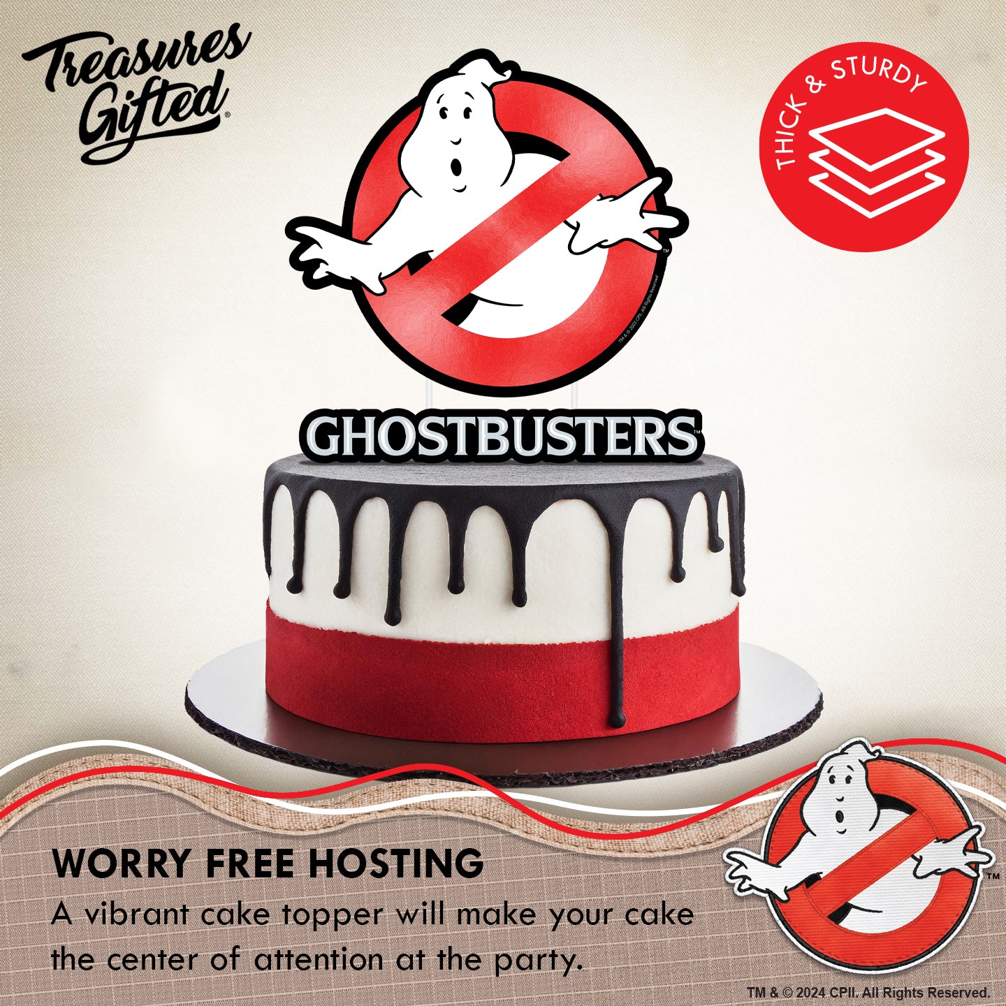 Ghostbusters Cake Topper & Ghostbusters Cupcake Toppers Kit