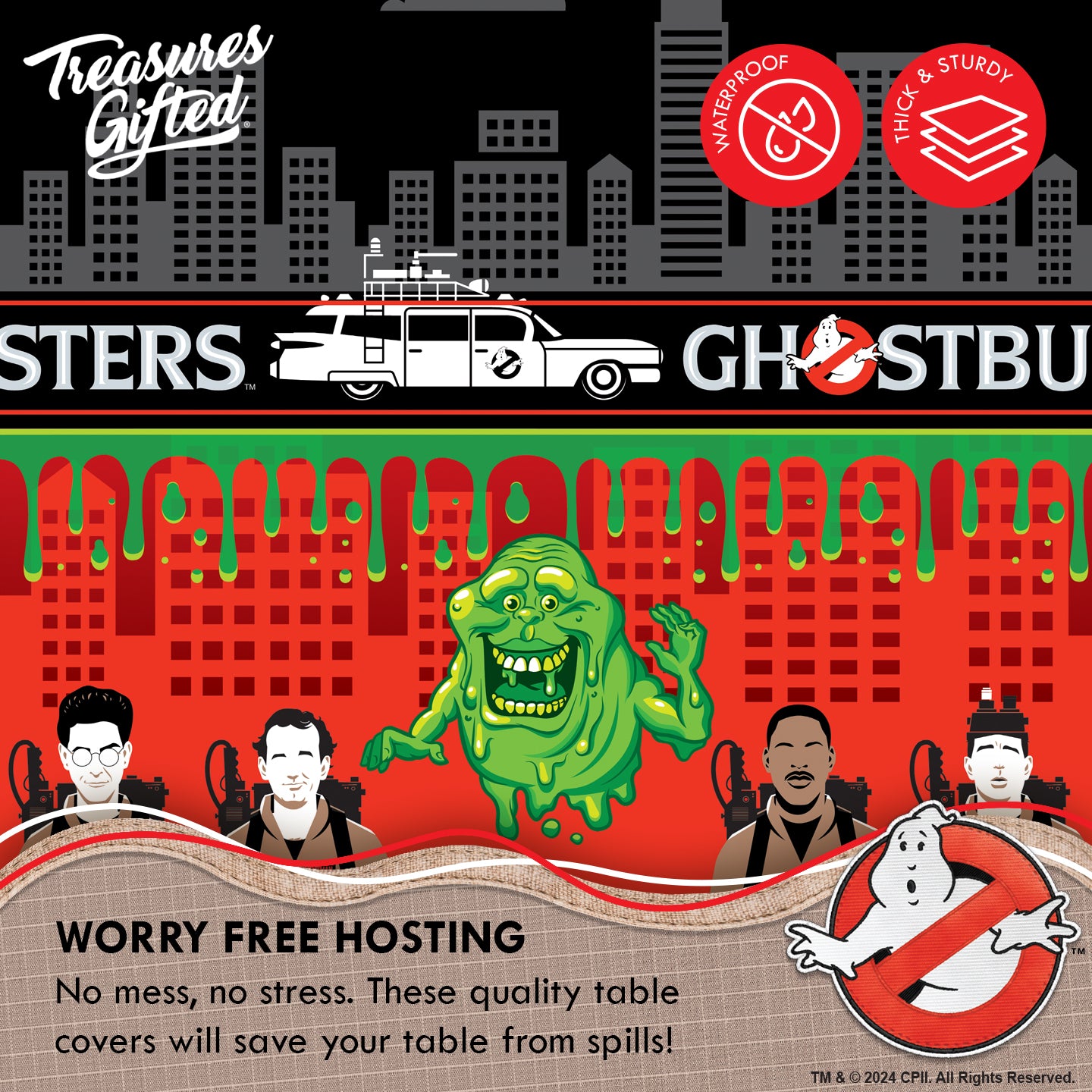 Ghostbusters Tablecloth - Ghostbusters Party Supplies