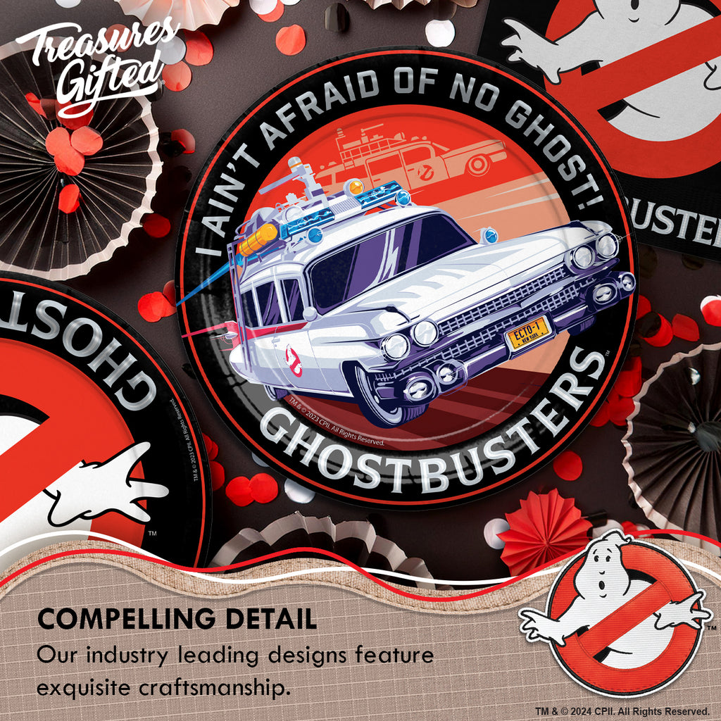 Ghostbusters Plates 7in - Ghostbusters Party Supplies