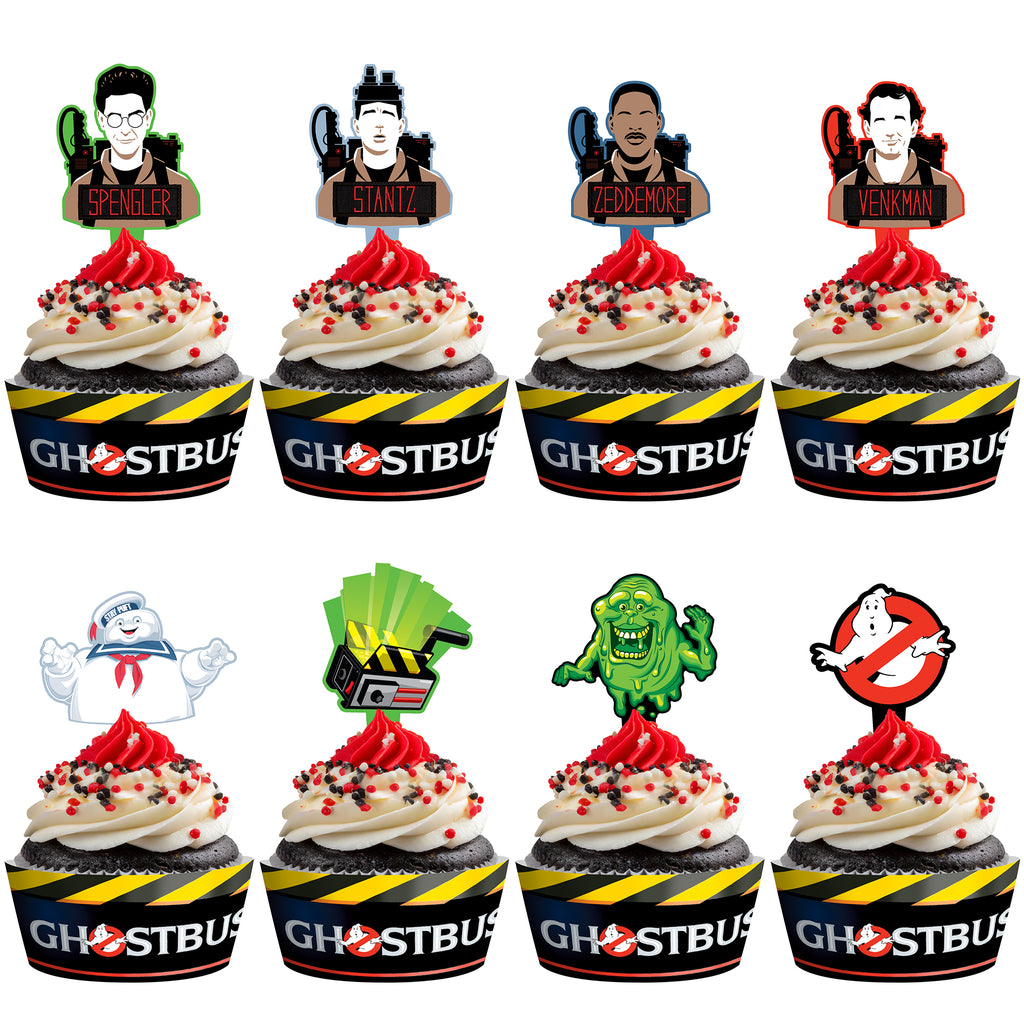 Ghostbusters Cupcake Toppers & Ghostbusters Cupcake Wrappers