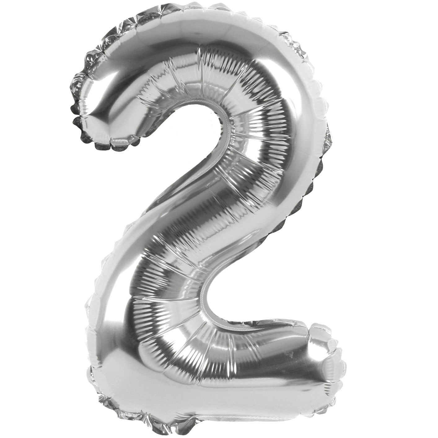 16 Inch Silver Foil Number Balloon