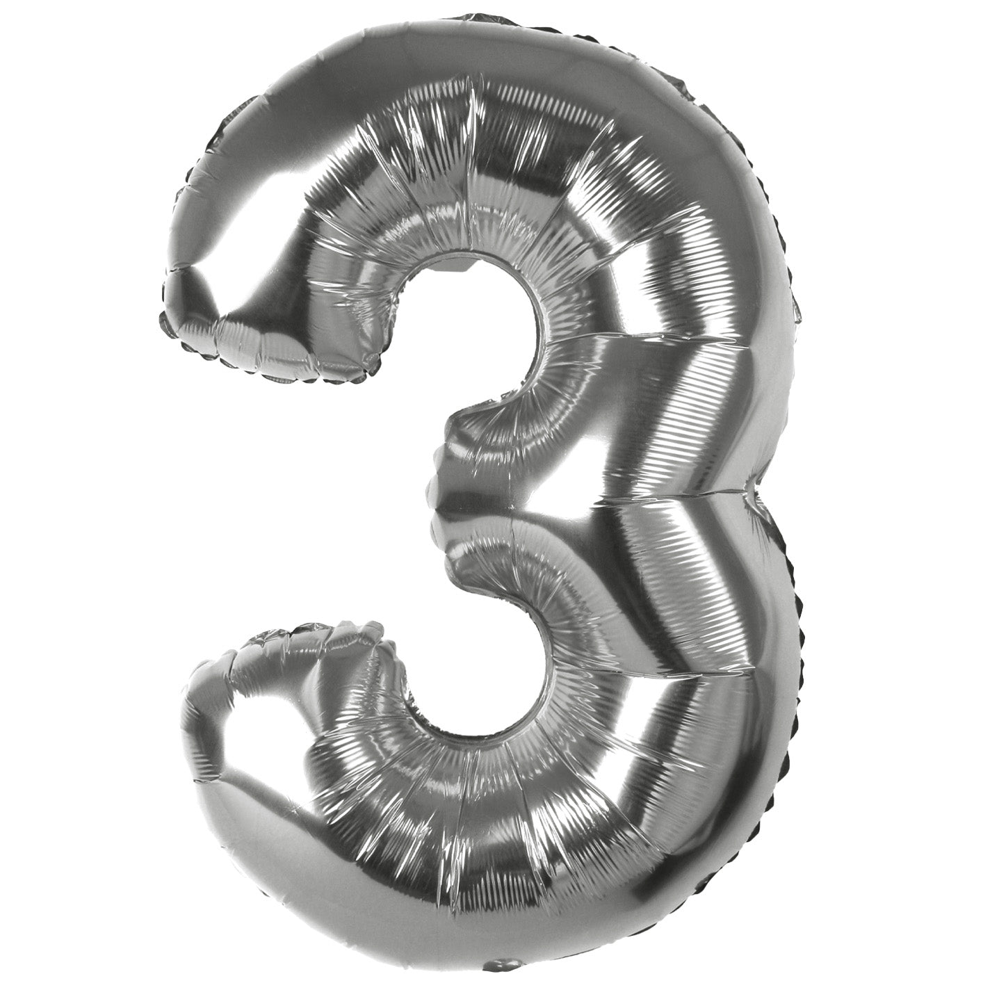 16 Inch Silver Foil Number Balloon