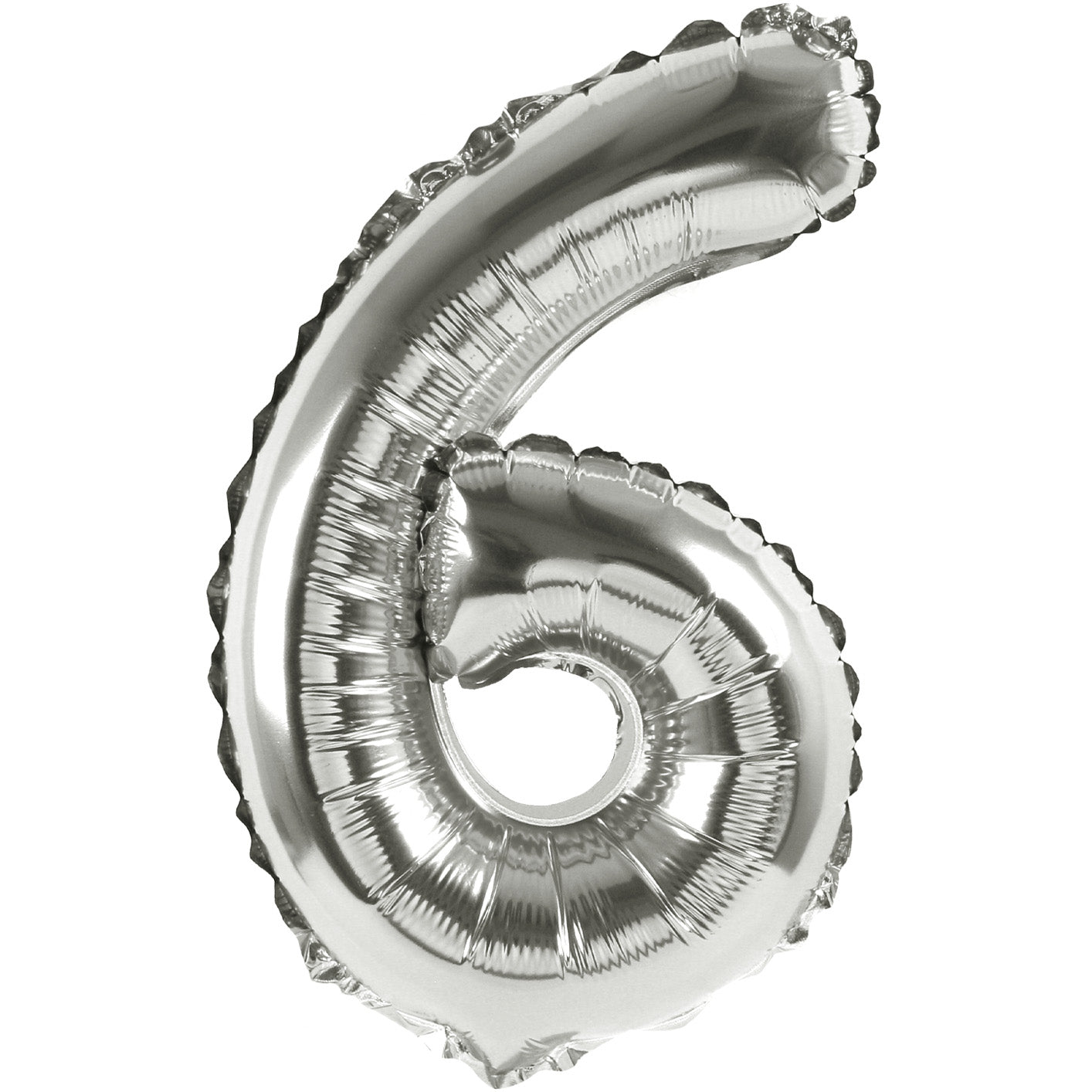 16 Inch Silver Foil Number Balloon