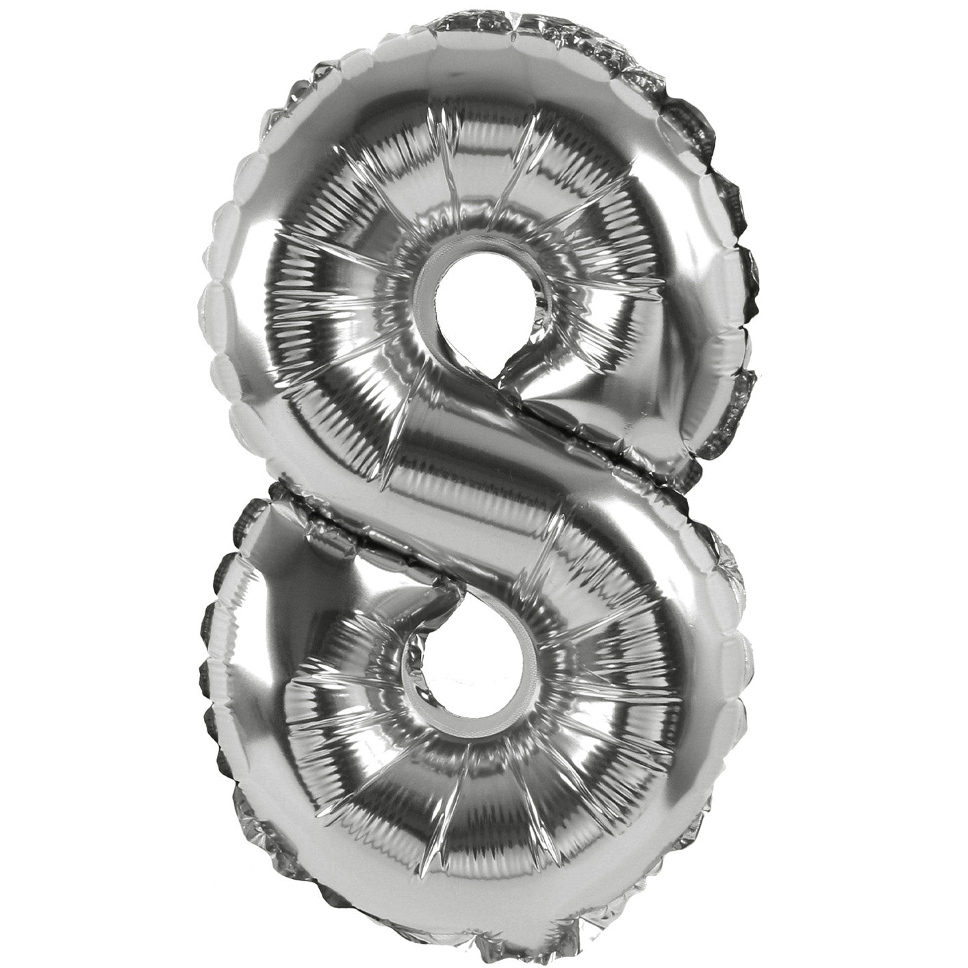 16 Inch Silver Foil Number Balloon
