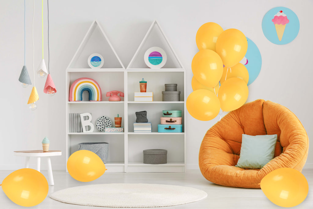 Dark Yellow Balloons - 12 Inch Latex Balloons