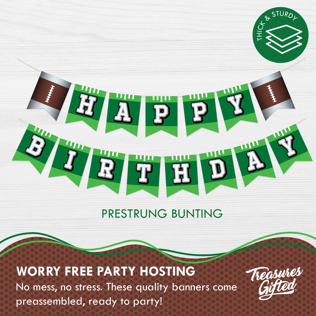 Football Birthday Party Supplies - Banner