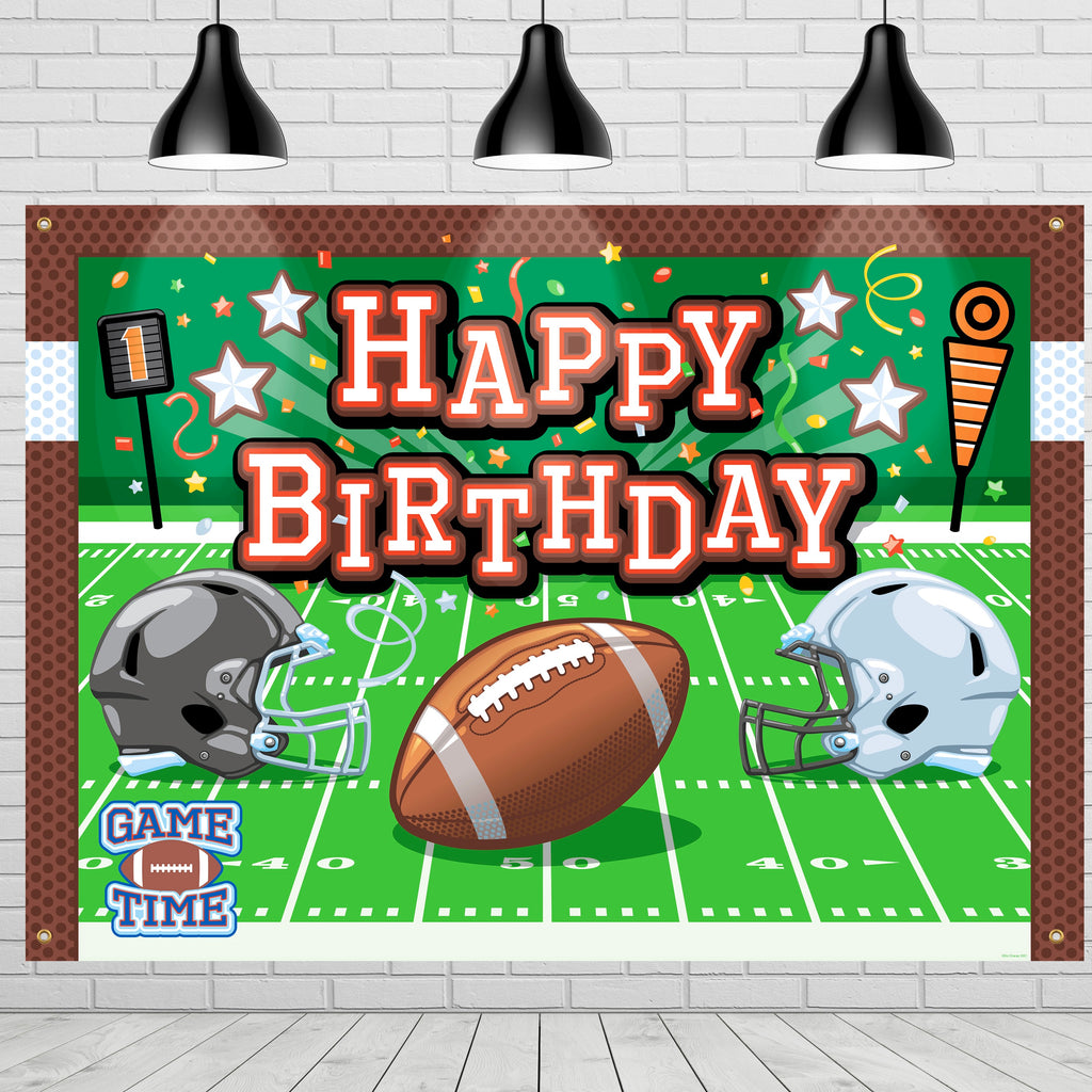 Football Birthday Party Supplies - Backdrop