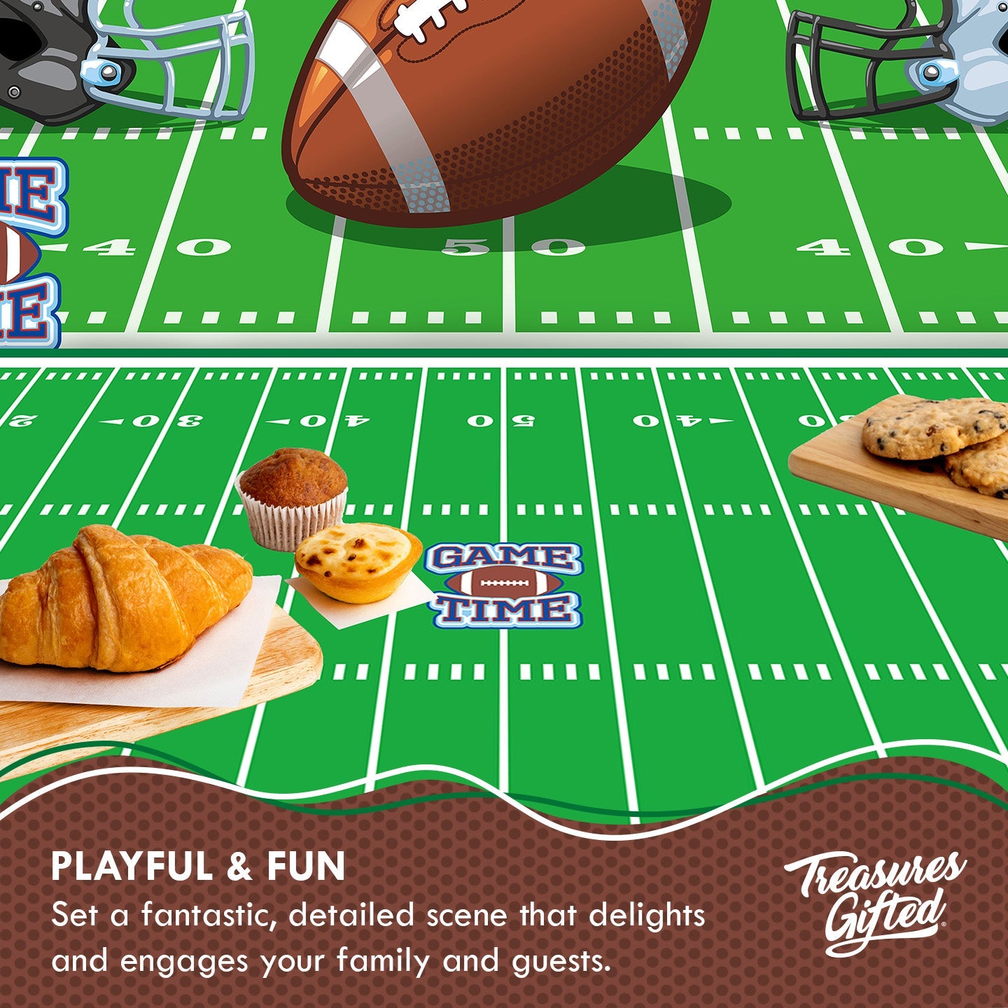 Football Birthday Party Supplies - Backdrop