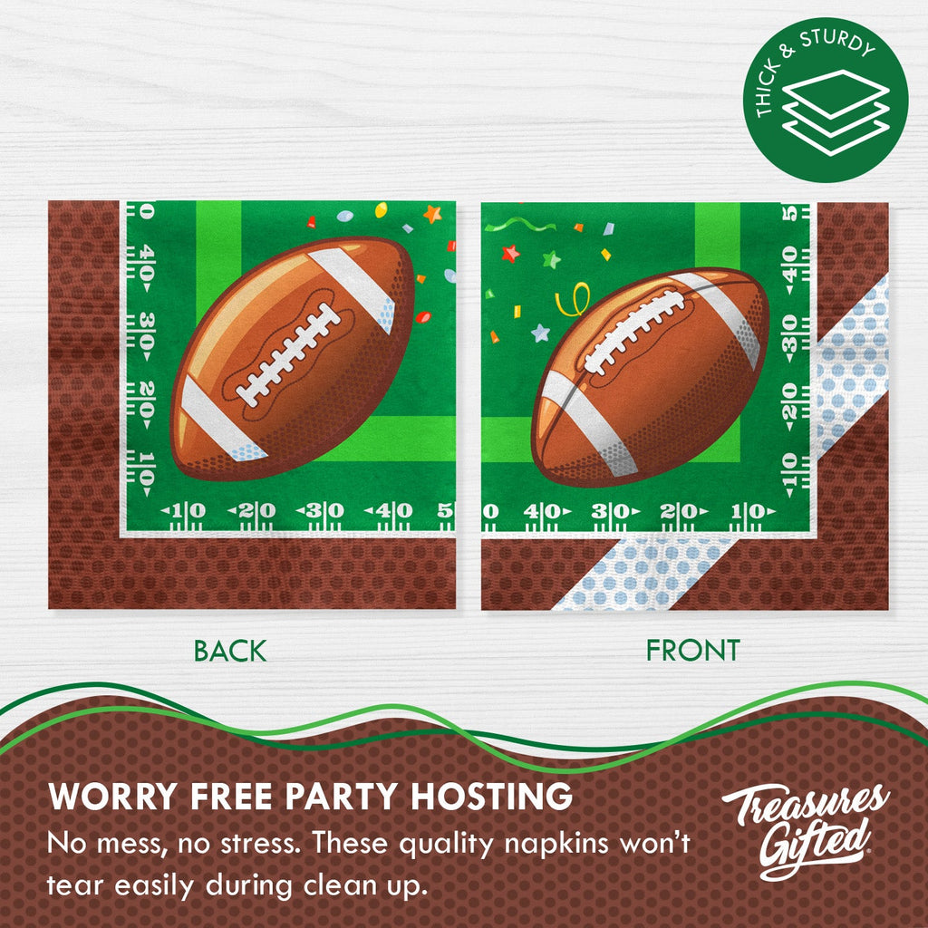 Football Birthday Party Supplies - Napkins