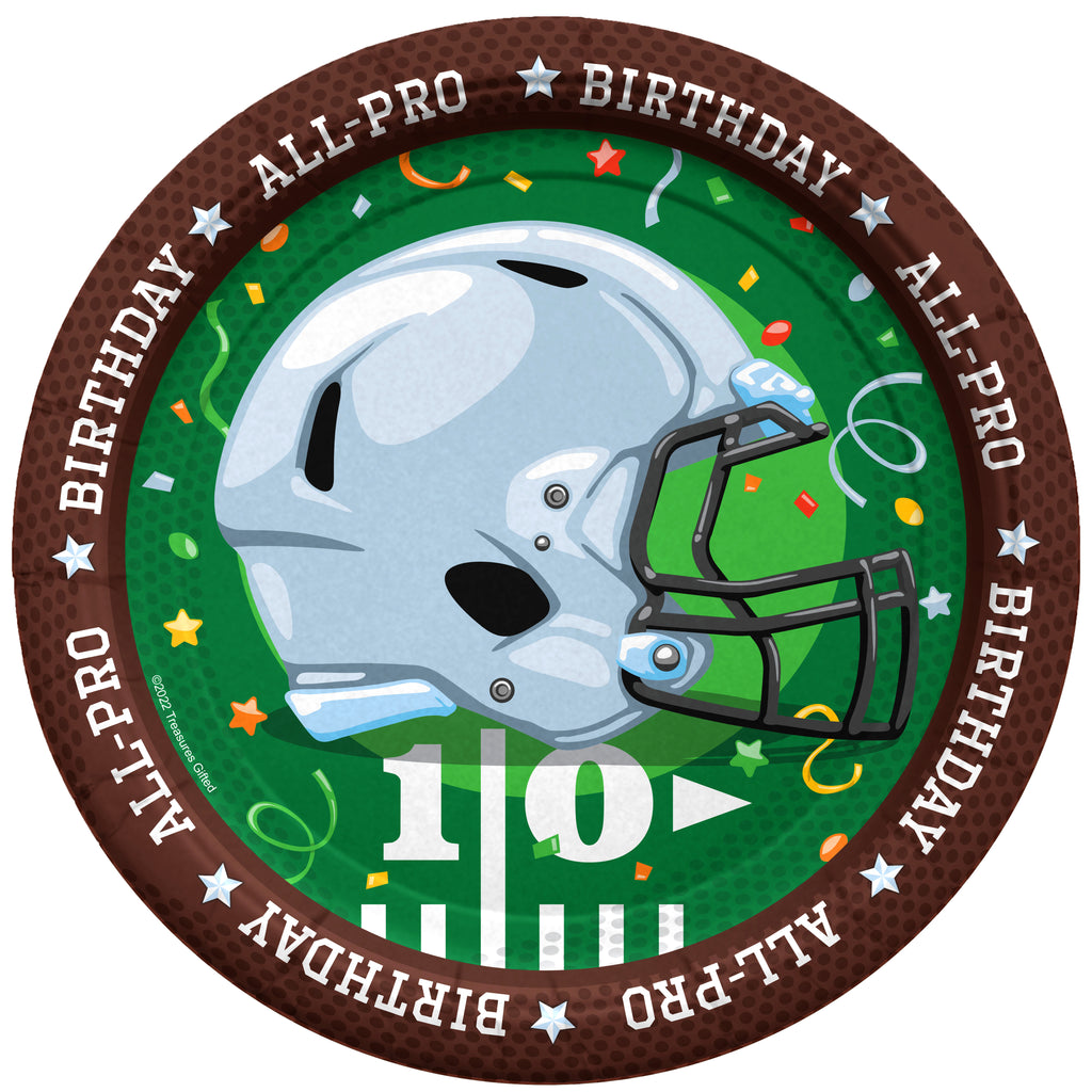 Football Birthday Party Supplies - Dessert Plates