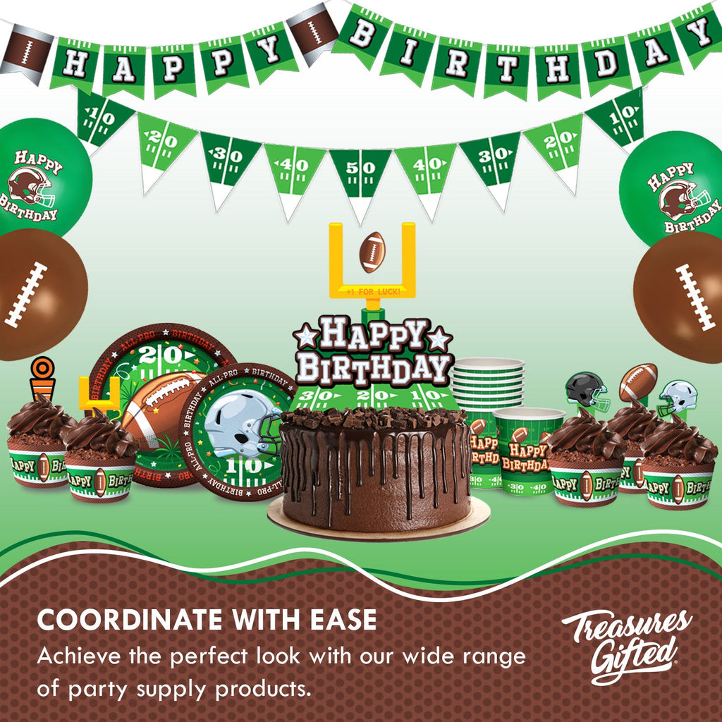 Football Birthday Party Supplies - Cake Topper