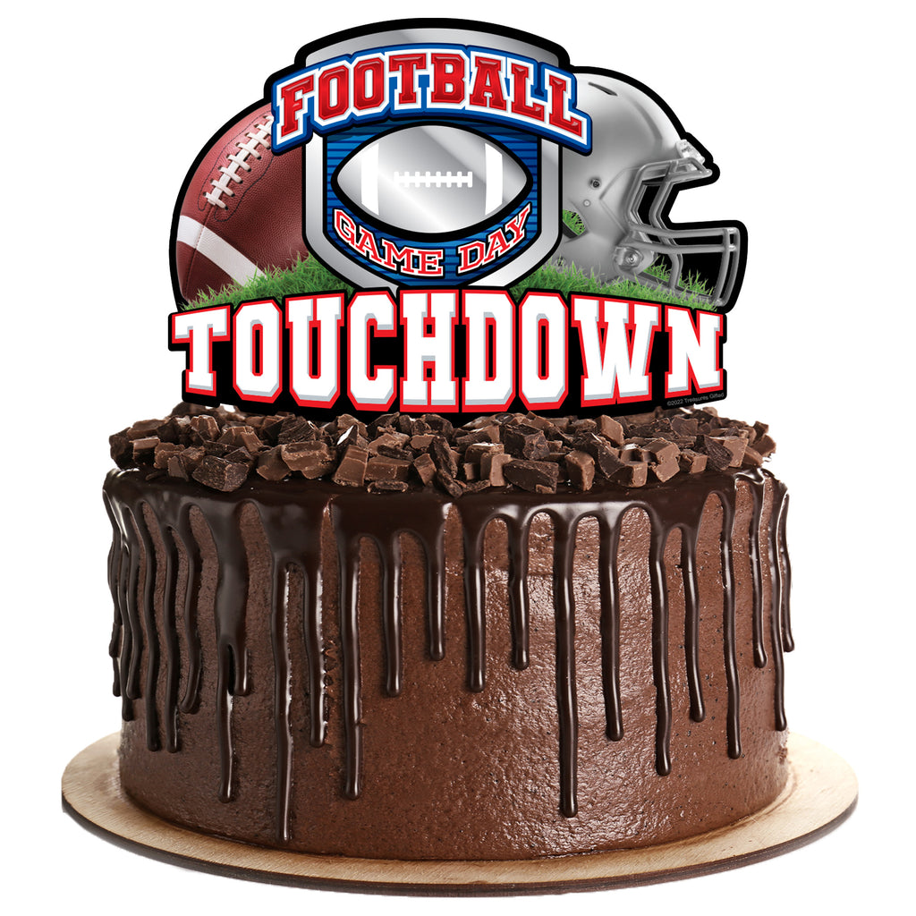 Football Cake Topper - Football Birthday Party Supplies