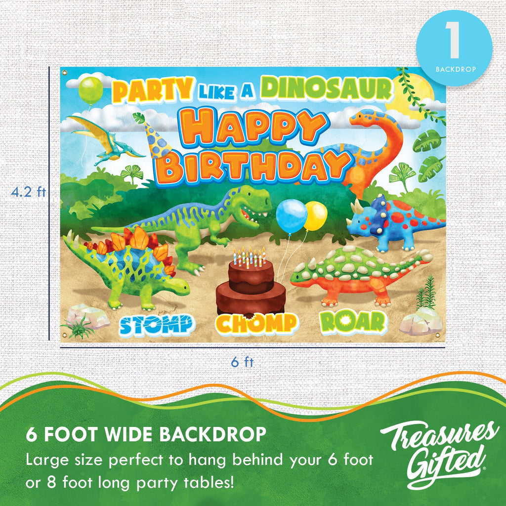 Dinosaur Backdrop - Dinosaur Party Supplies