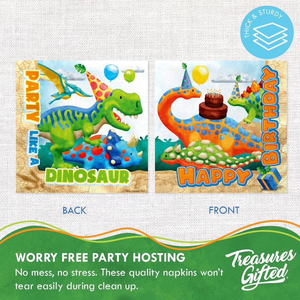 Dinosaur Napkins - Dinosaur Party Supplies