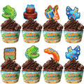Dinosaur Cupcake Toppers & Dinosaur Cupcake Wrappers