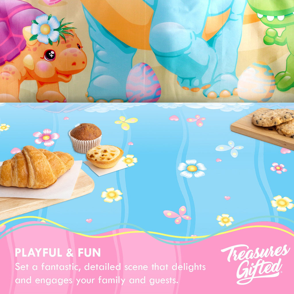 Girl Dinosaur Backdrop - Girl Dinosaur Party Supplies