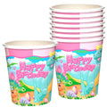 Girl Dinosaur Cups - Girl Dinosaur Party Supplies