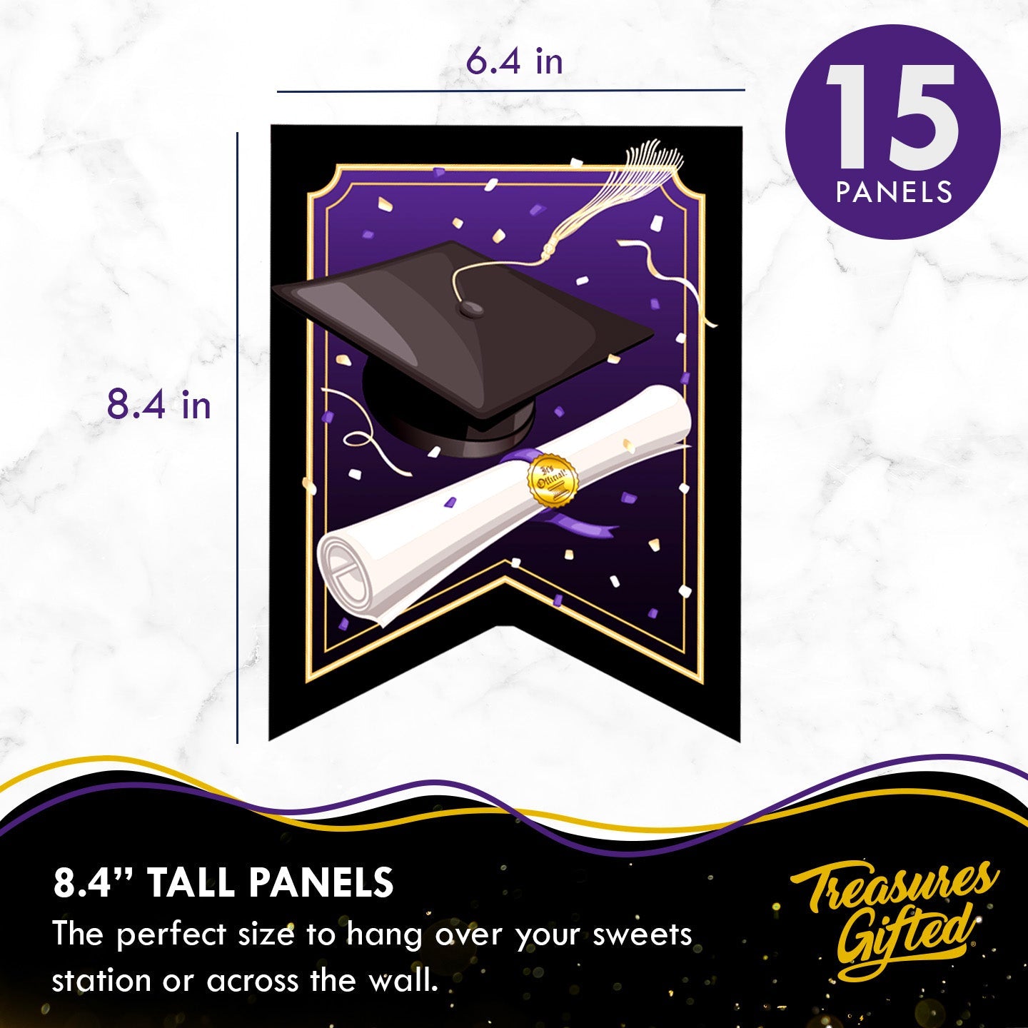 Purple Graduation Banner - Purple Graduation Party Decorations