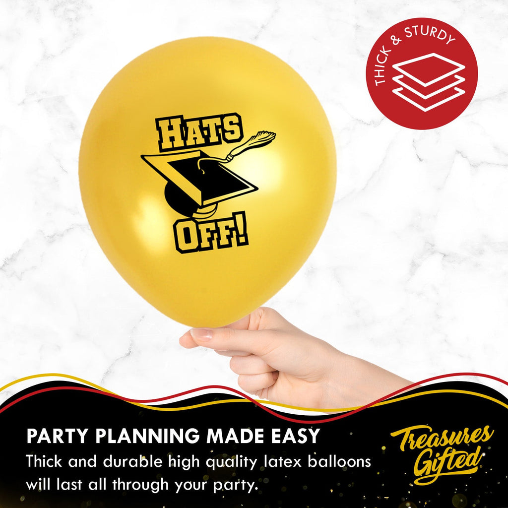 Red Graduation Balloon Bouquet - Red Graduation Party Supplies