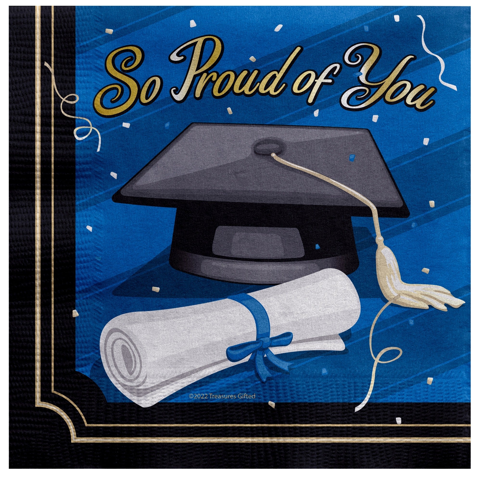 Blue Graduation Napkins - Blue Graduation Party Supplies