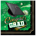 Green Graduation Napkins - Green Graduation Party Supplies