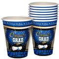 Blue Graduation Cups - Blue Graduation Party Supplies