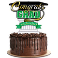 Green Graduation Cake Topper - Green Graduation Party Supplies