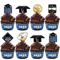 Blue Graduation Cupcake Toppers & Blue Graduation Cupcake Wrappers