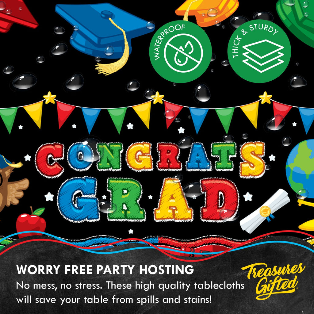 Kindergarten Graduation Tablecloth - Kindergarten Graduation Party Decorations