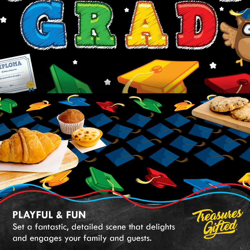 Kindergarten Graduation Tablecloth - Kindergarten Graduation Party Decorations