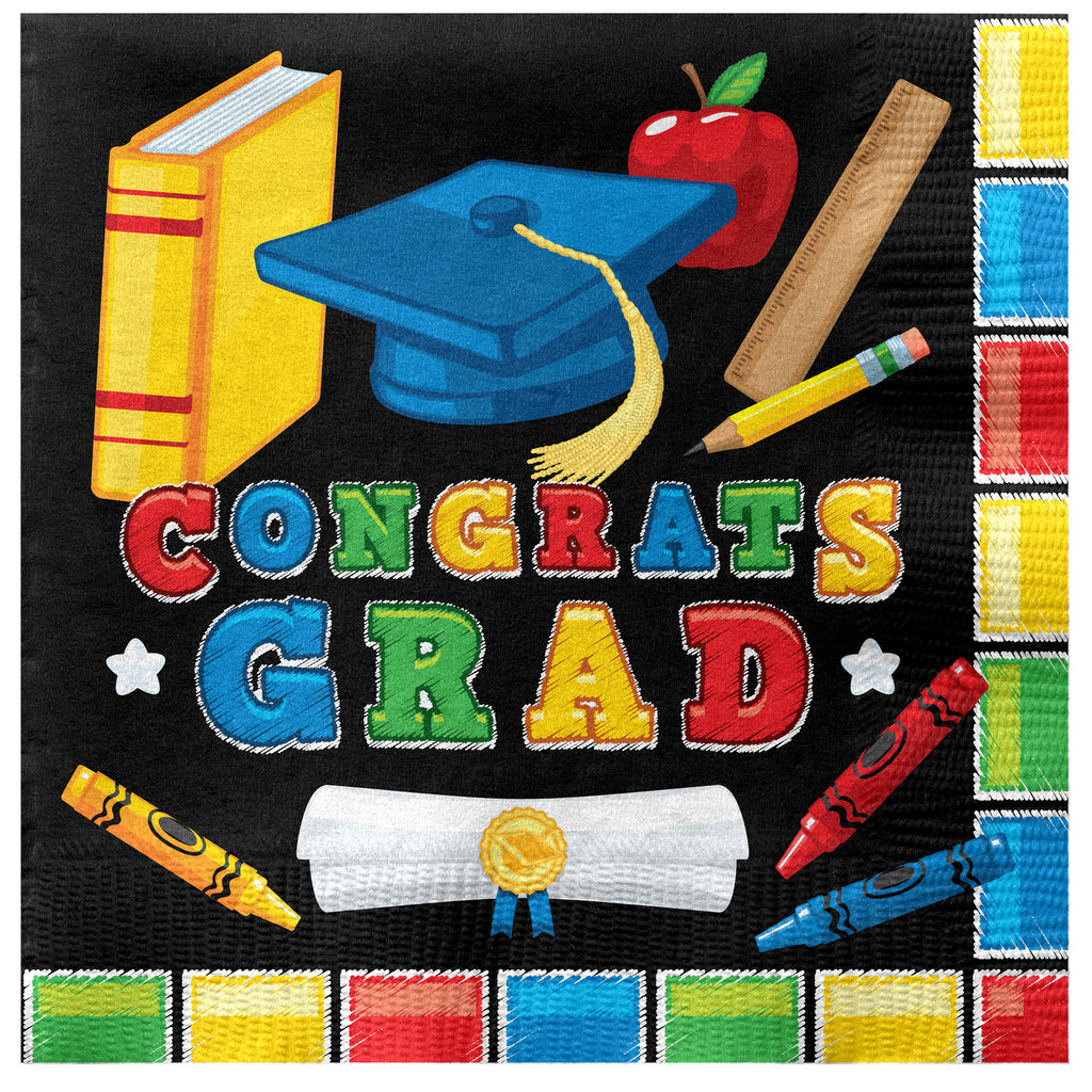 Kindergarten Graduation Napkins - Kindergarten Graduation Party Decorations