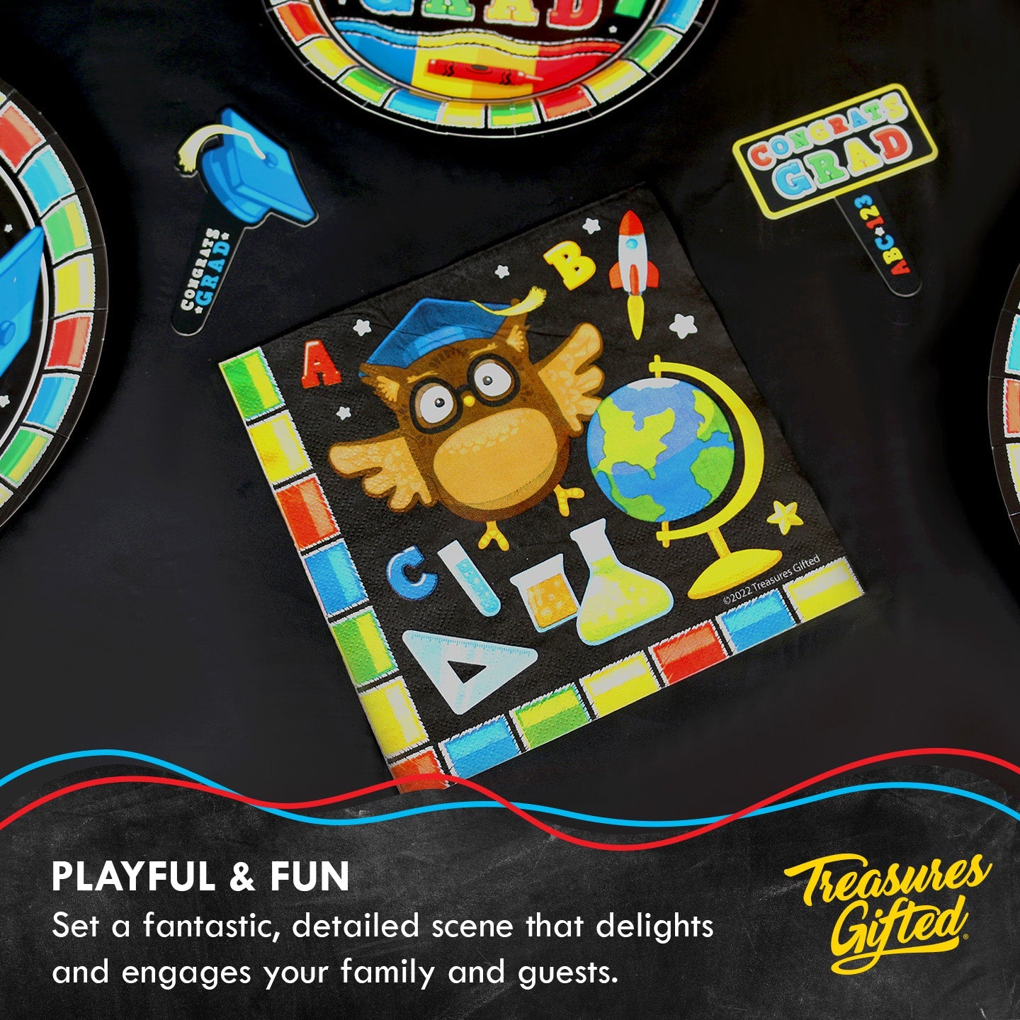 Kindergarten Graduation Napkins - Kindergarten Graduation Party Decorations