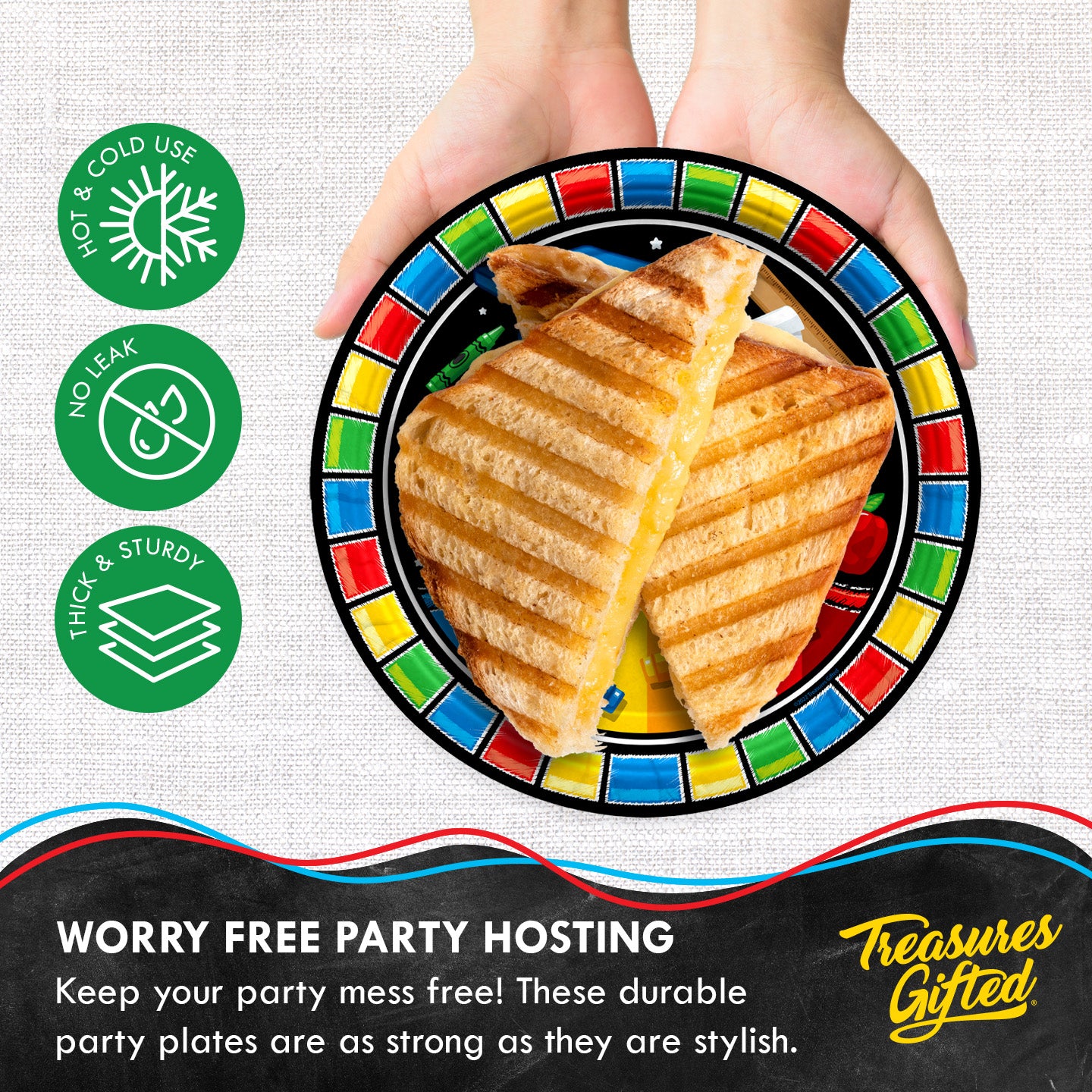 Kindergarten Graduation Plates 9in - Kindergarten Graduation Party Decorations