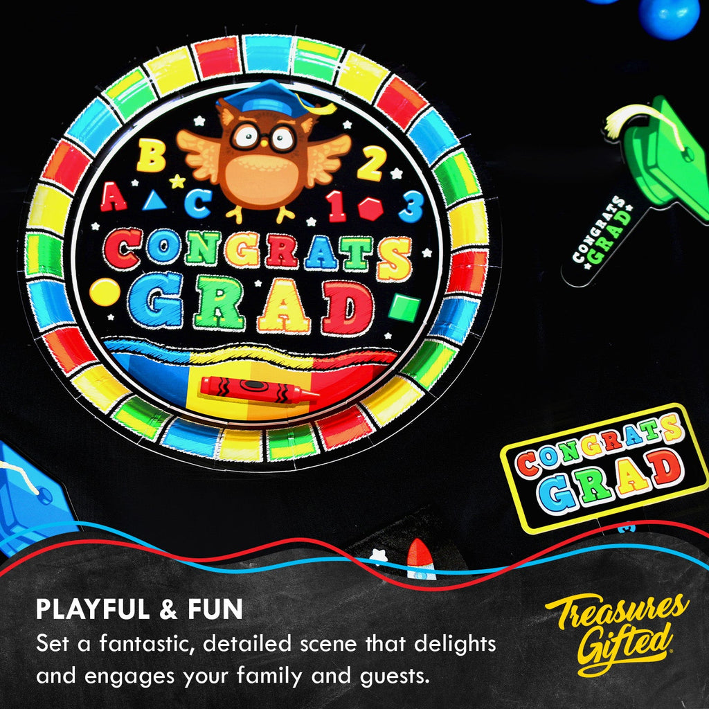 Kindergarten Graduation Plates 7in - Kindergarten Graduation Party Decorations