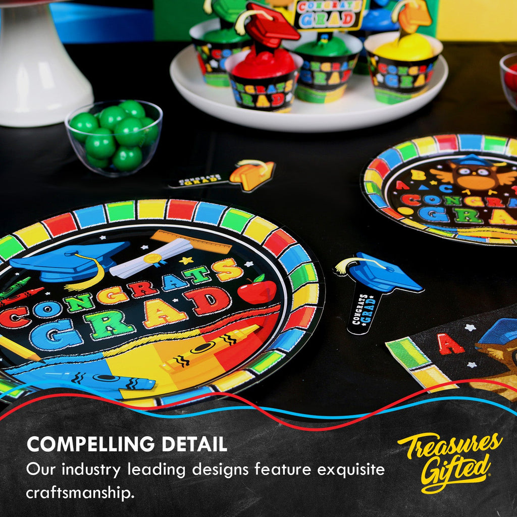 Kindergarten Graduation Plates 7in - Kindergarten Graduation Party Decorations