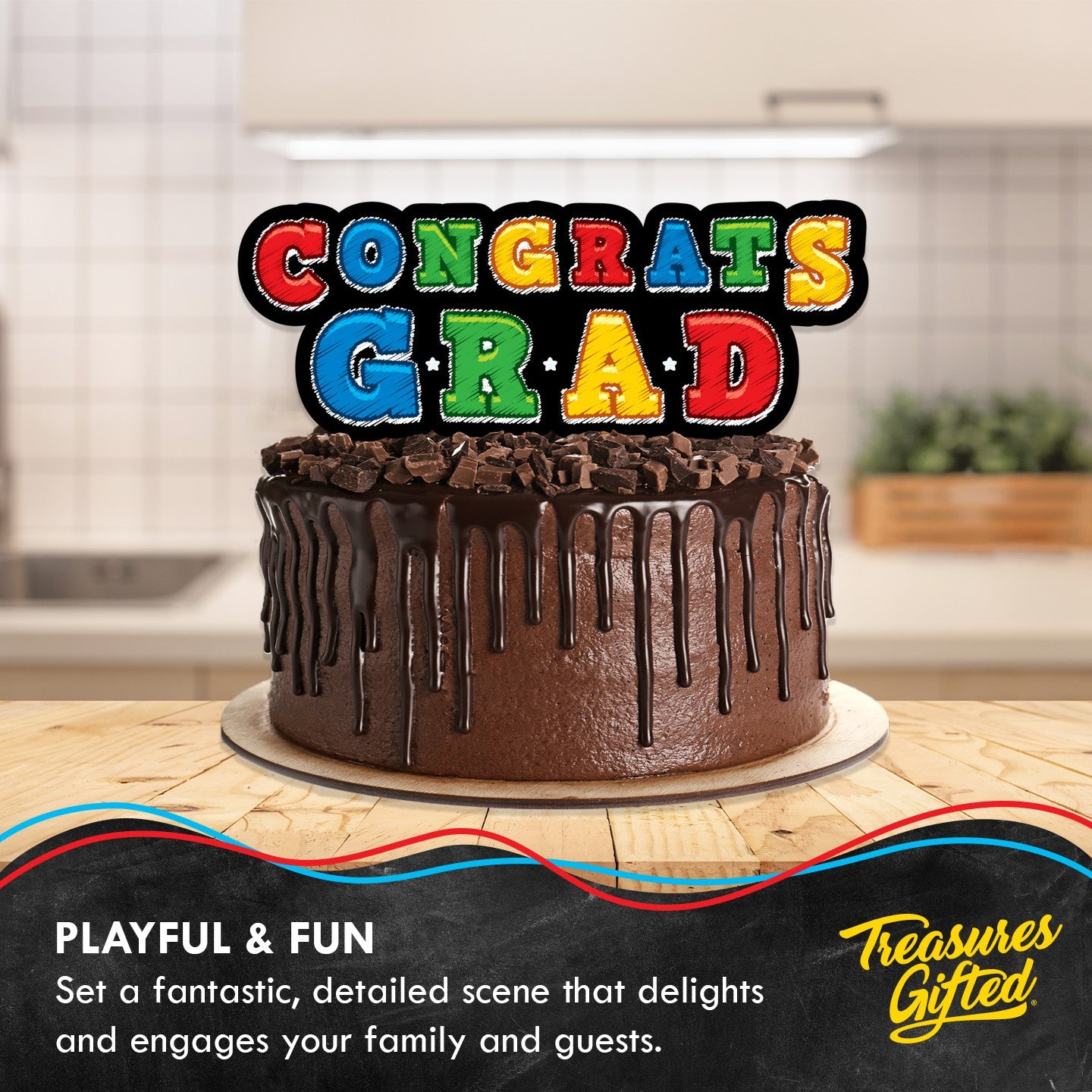 Kindergarten Graduation Cake Topper - Kindergarten Graduation Party Decorations