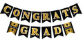 Gold Graduation Banner - Black and Gold Graduation Party Decorations
