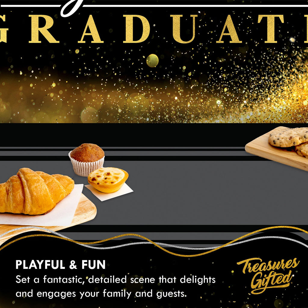 Gold Graduation Tablecloth - Gold Graduation Party Supplies