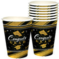 Gold Graduation Cups - Gold Graduation Party Supplies