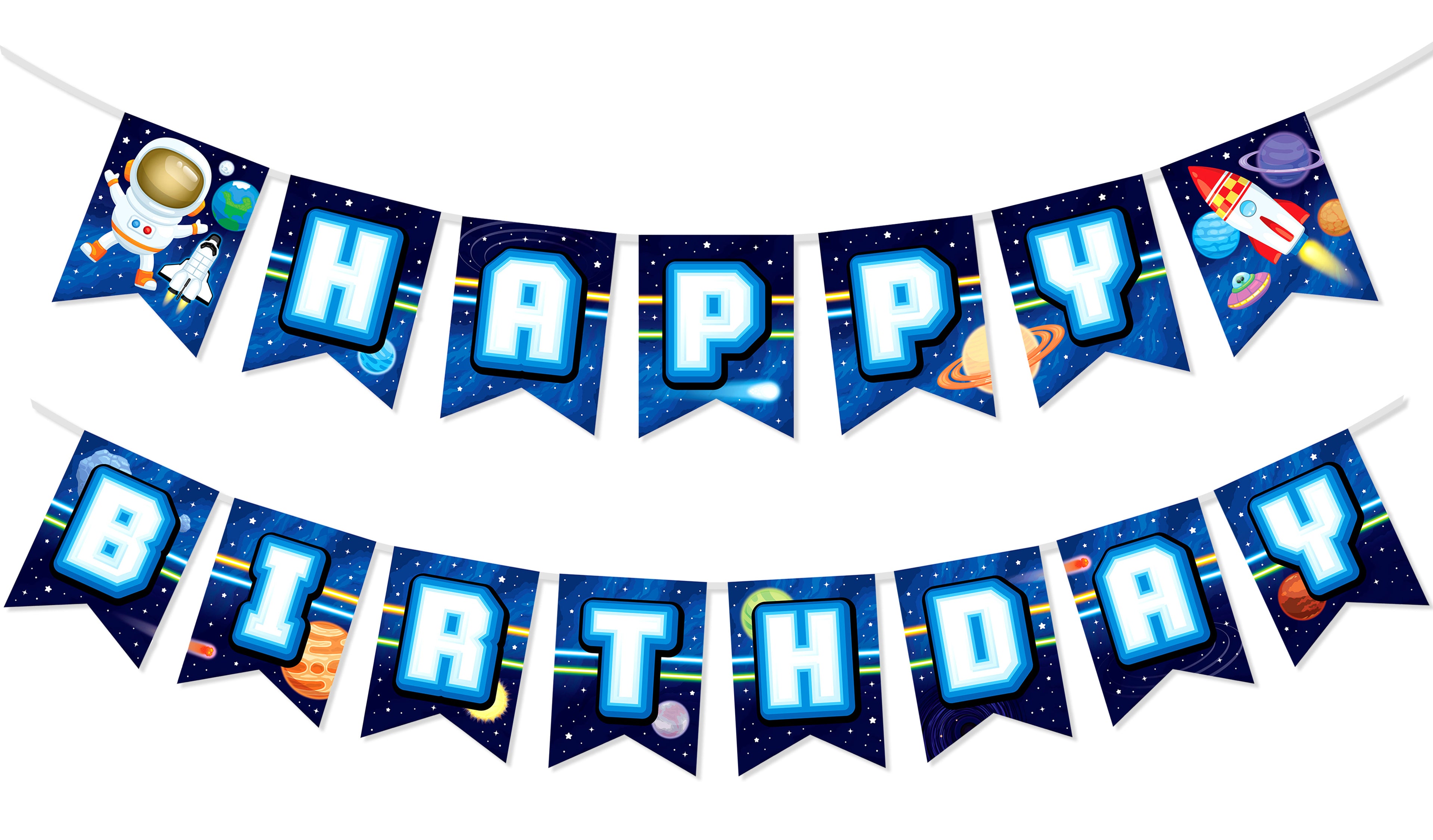 Outer Space Birthday Banner - Outer Space Party Supplies