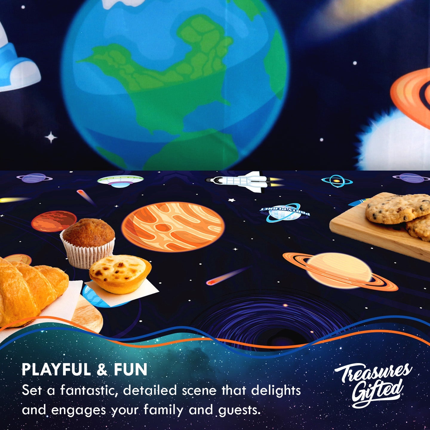 Outer Space Backdrop - Outer Space Party Supplies