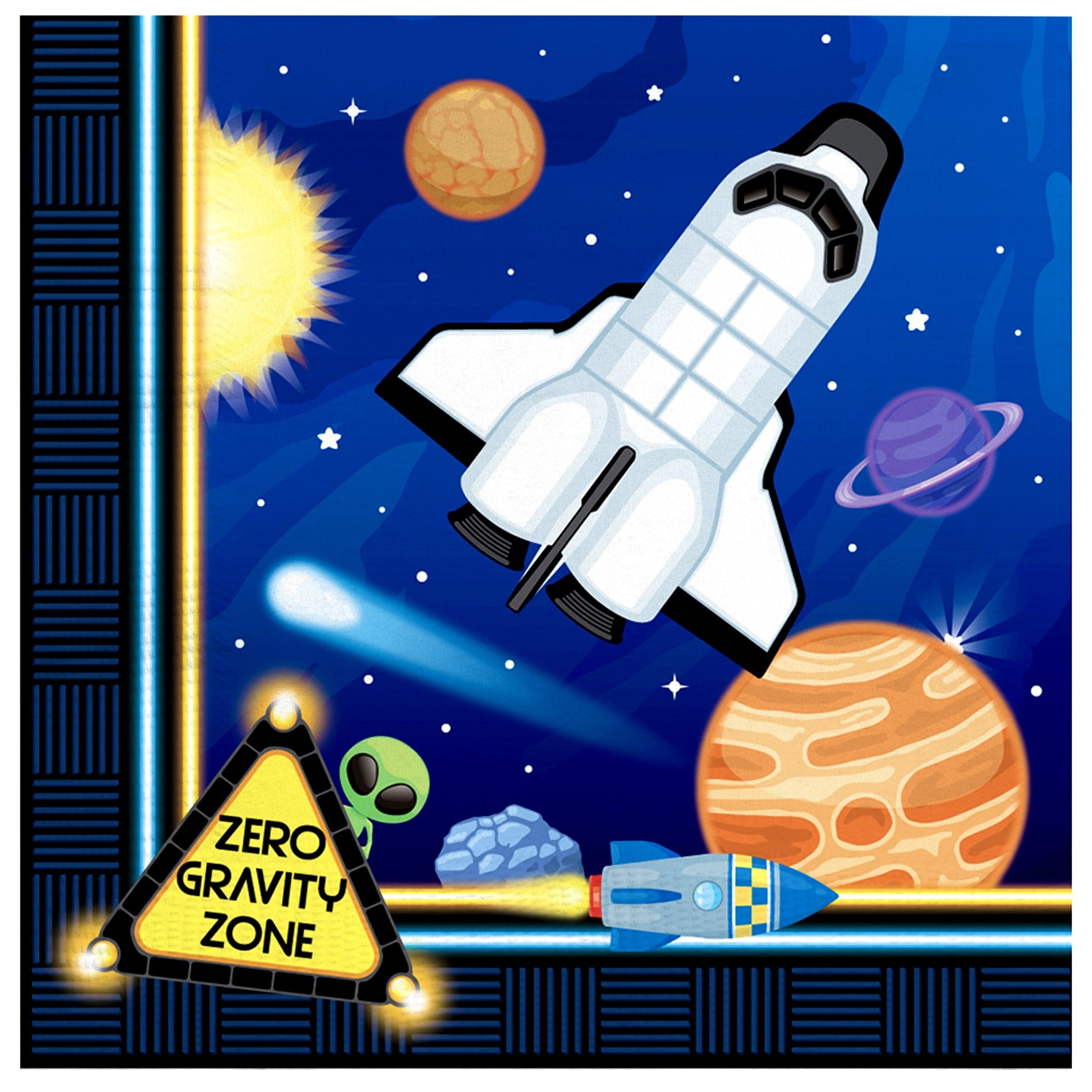 Outer Space Napkins - Outer Space Party Supplies