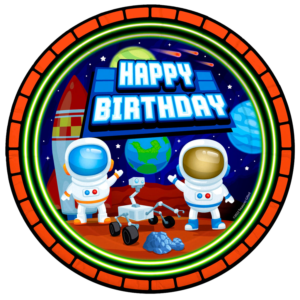 Outer Space Plates 7in - Outer Space Party Supplies