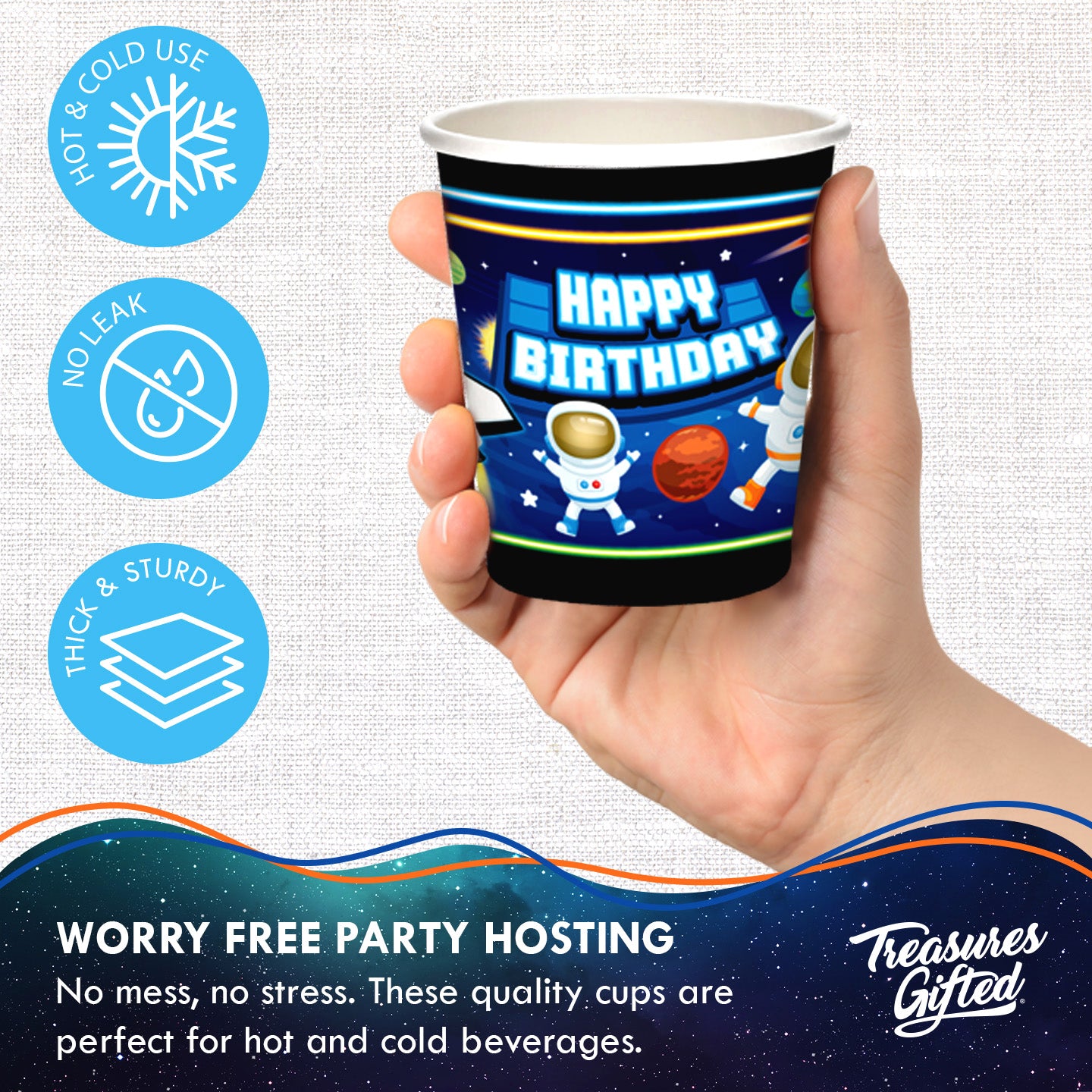 Outer Space Cups - Outer Space Party Supplies