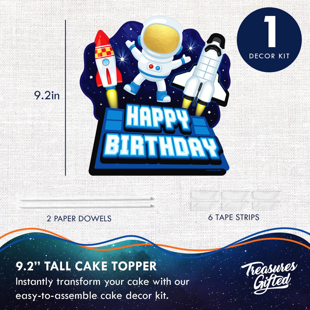 Outer Space Birthday Cake Topper - Outer Space Party Supplies