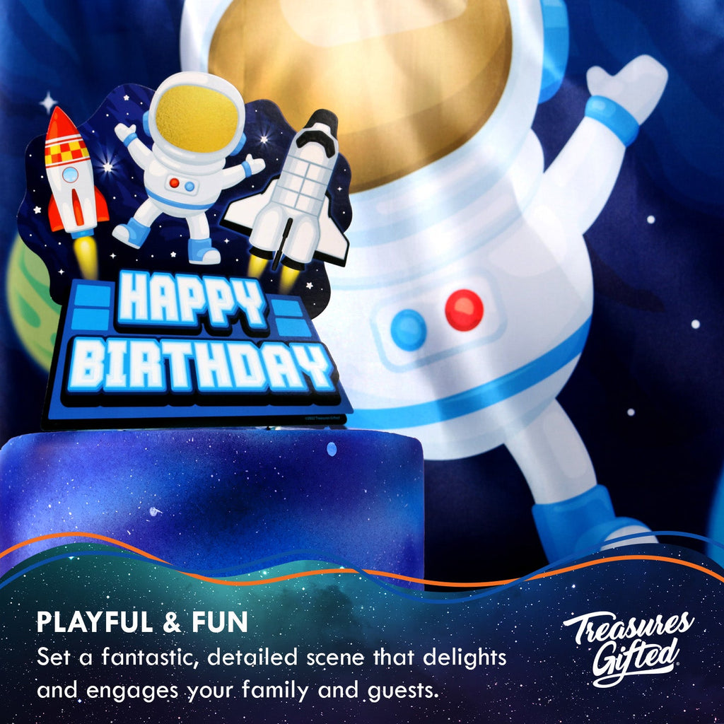 Outer Space Birthday Cake Topper - Outer Space Party Supplies