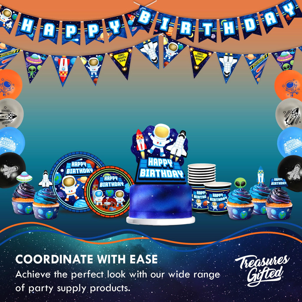 Outer Space Birthday Cake Topper - Outer Space Party Supplies