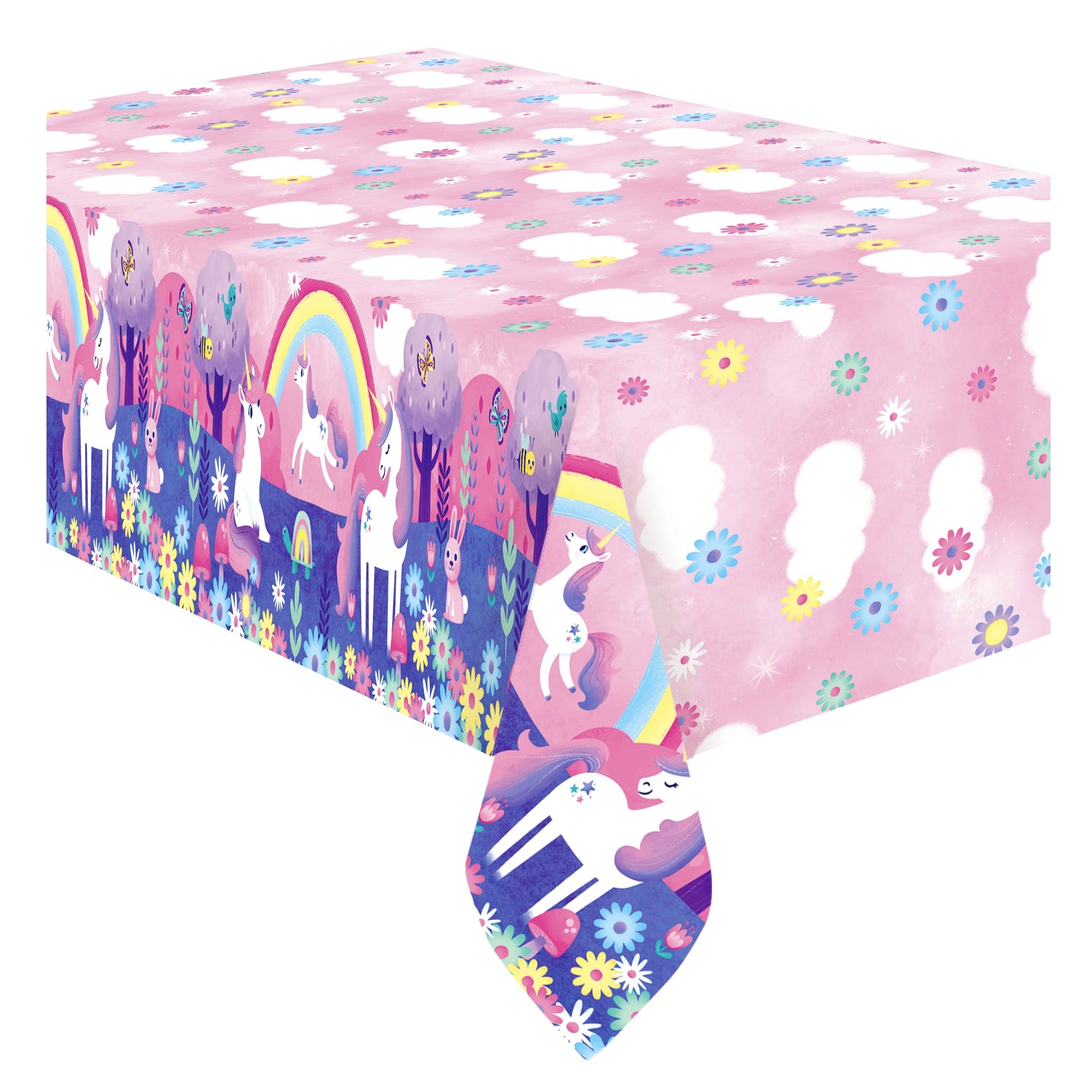 Unicorn Tablecloth - Rainbow Unicorn Party Supplies