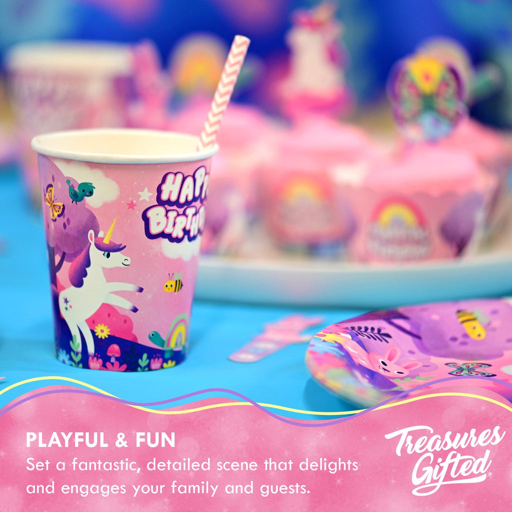 Unicorn Cups - Rainbow Unicorn Party Supplies