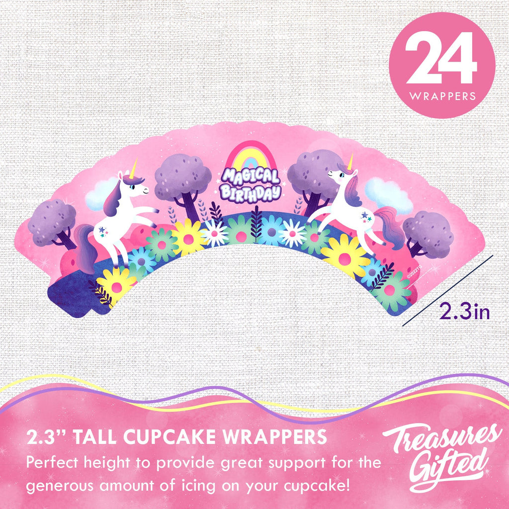 Unicorn Cupcake Toppers & Unicorn Cupcake Wrappers